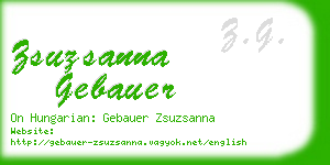 zsuzsanna gebauer business card